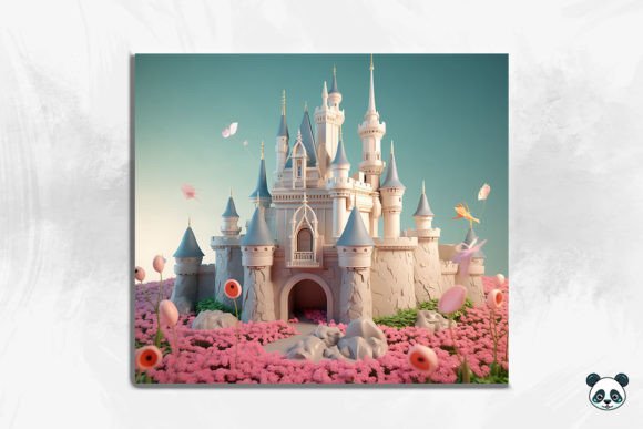 3D Castle Tumbler Wrap Png 1