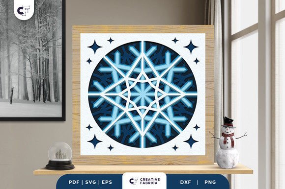 Evaluating the Intricate Snowfall Shadow Box SVG for Professional Paper Crafting