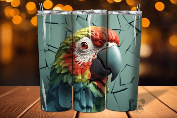 Parrot 3D Cracked Hole Tumbler Wrap 3: A Creative Solution for Custom Tumbler Designs