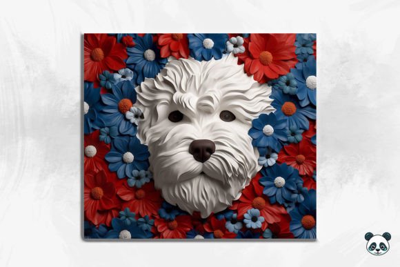 Patriotic Havanese 3D Tumbler Wrap: A Creative and Practical Design for Dog Lovers